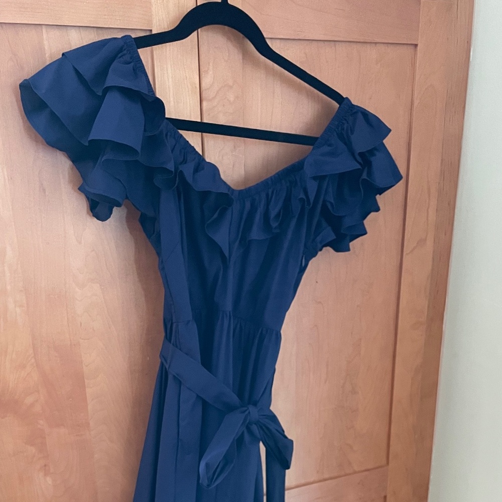 Hill House Navy Ruffle Dress - Picture 3 of 3